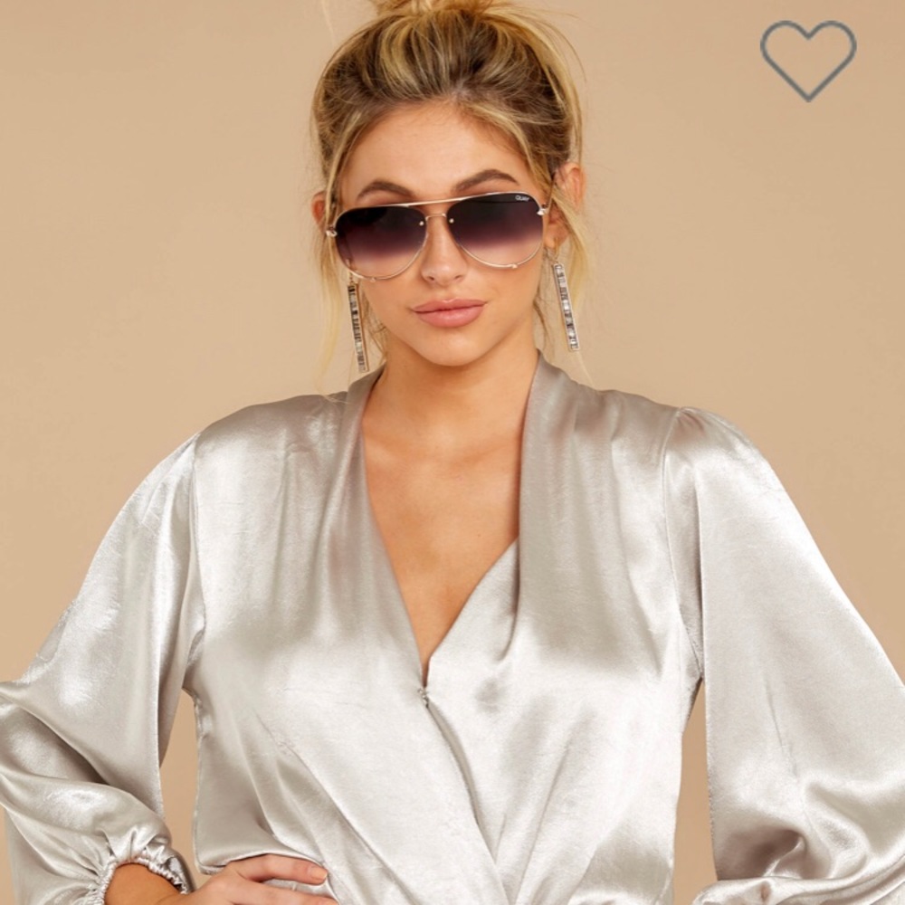 Silver never worn bodysuit.